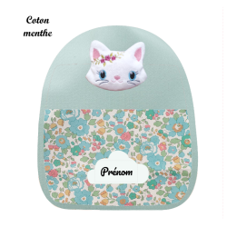 Sac à dos chat brodé