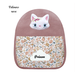 Sac à dos chat brodé