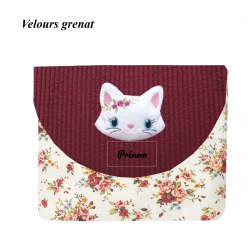 Pochette taille M chat blanc