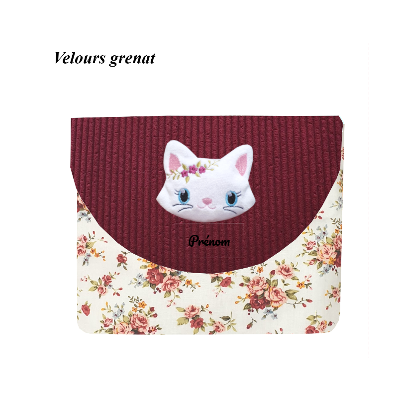 Pochette taille M chat blanc Pochette taille M chat blanc