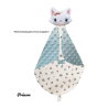 Couverture doudou chat blanc