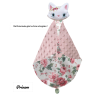 Couverture doudou chat blanc