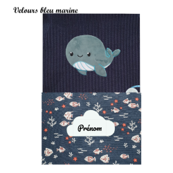Protège carnet de santé baleine