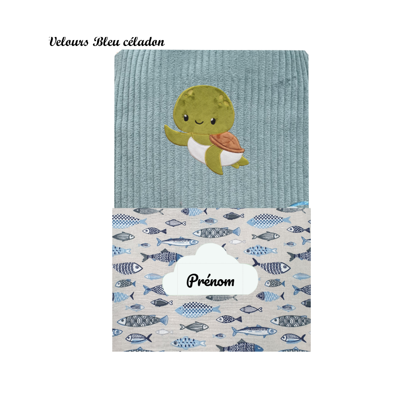 Protège carnet de santé tortue