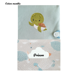 Protège carnet de santé tortue