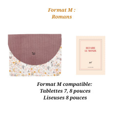 Pochette taille M roman, tablette, liseuse