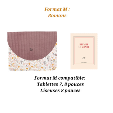 Pochette taille M roman, tablette, liseuse
