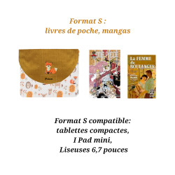 Pochette livre poche renard roux