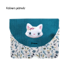 Pochette livre de poche chat blanc