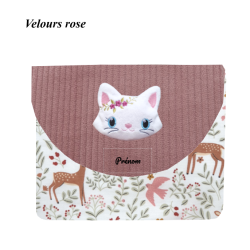 Pochette livre de poche chat blanc