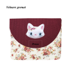 Pochette livre de poche chat blanc