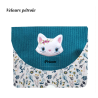Pochette taille XL chat blanc