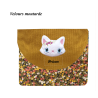 Pochette taille XL chat blanc