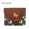 Pochette taille XL renard roux