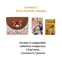 Pochette livre poche Panda roux