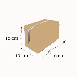 Trousse vichy rose et dentelle taille M