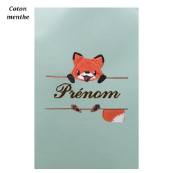 Housse de carnet de santé renard perché