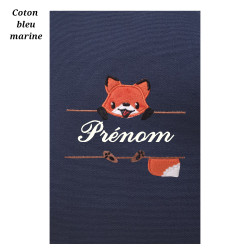 Housse de carnet de santé renard perché