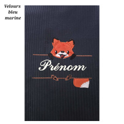 Housse de carnet de santé renard perché