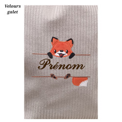 Housse de carnet de santé renard perché