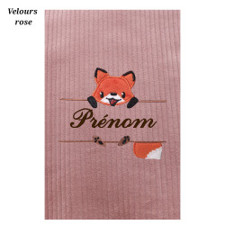 Housse de carnet de santé renard perché