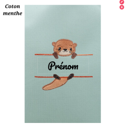 Housse de carnet de santé loutre perchée