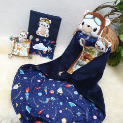 Doudou ours aviateur