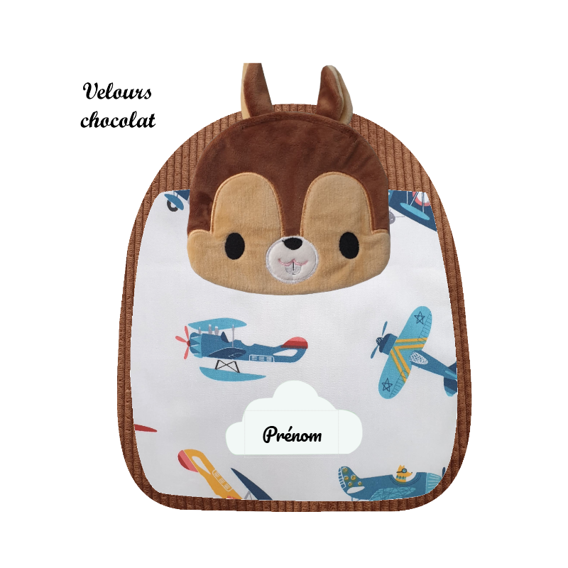 Sac à dos maternelle écureuil