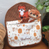 Sac à dos brodé renard roux