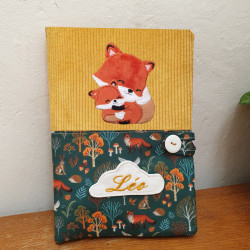 Carnet de santé câlin de renards