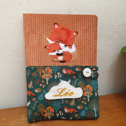 Carnet de santé câlin de renards