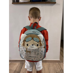 Sac à dos maternelle renard aviateur