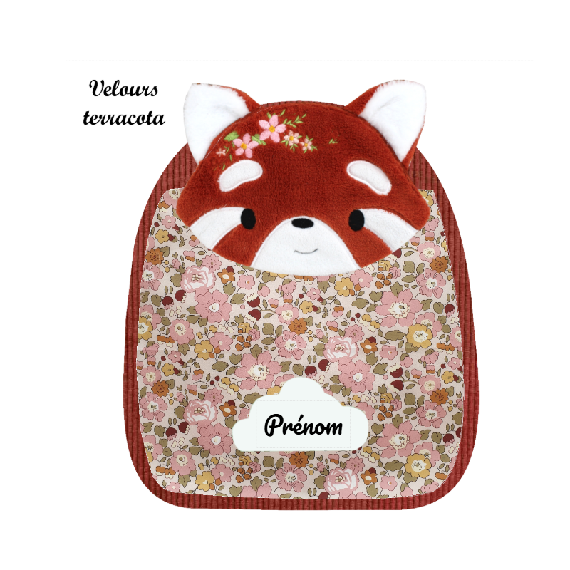 Sac à dos maternelle panda rousse