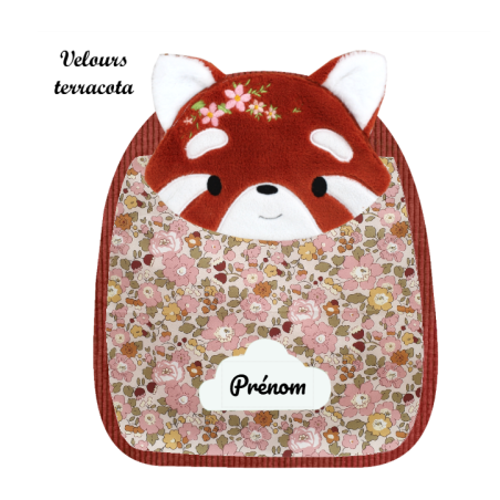 Sac à dos maternelle panda rousse