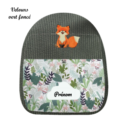 Sac à dos brodé renard roux