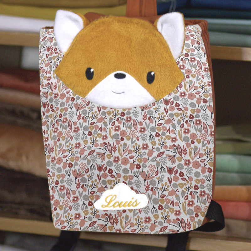 Sac à dos coulissant renard roux