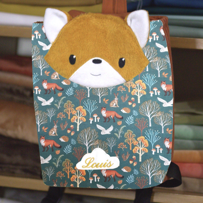 Sac à dos coulissant renard roux