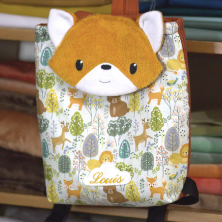 Sac à dos coulissant renard roux