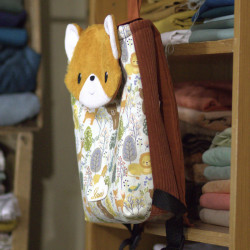 Sac à dos coulissant renard roux