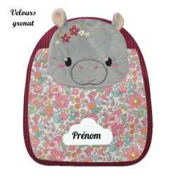 Sac à dos maternelle hippopotame