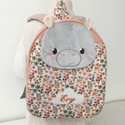 Sac à dos maternelle hippopotame