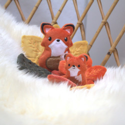 Duo renards roux aide à la séparation