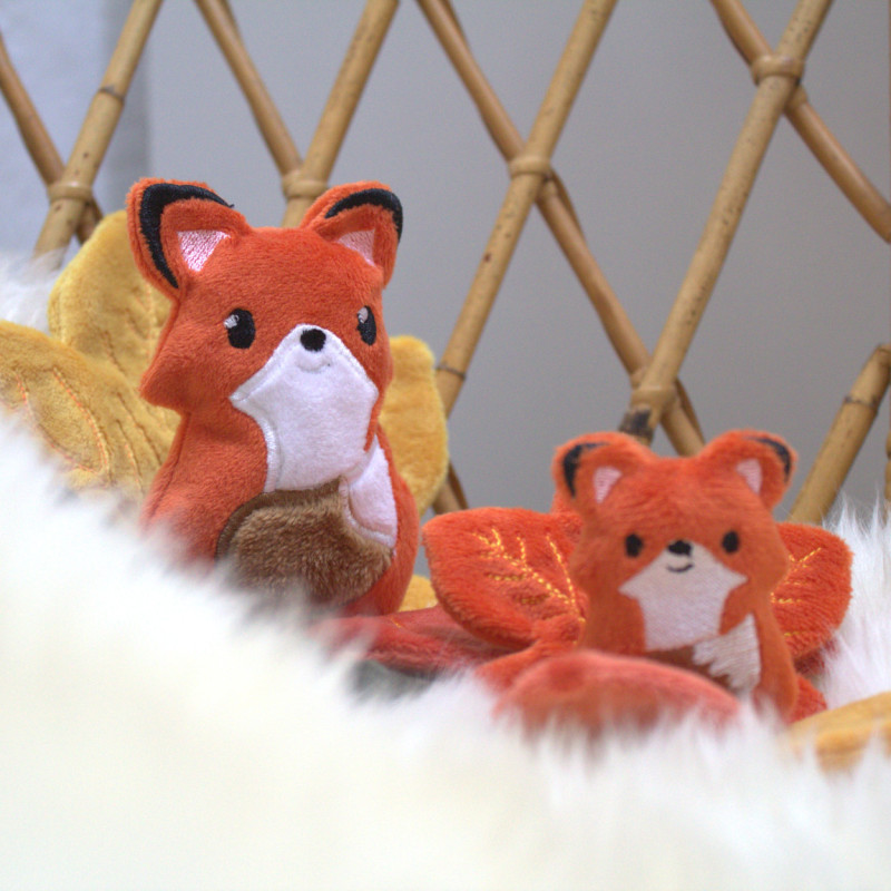 Duo renards roux aide à la séparation