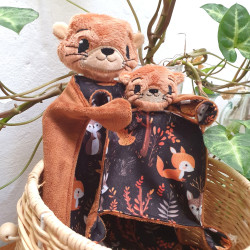 Duos de doudous loutres aide à la séparation