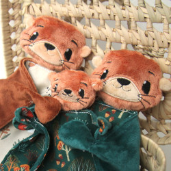 Duos de doudous loutres aide à la séparation