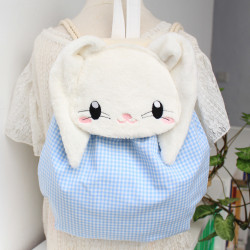 Sac à dos coulissant lapin brodé