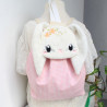 Sac à dos coulissant lapin brodé