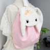 Sac à dos coulissant lapin brodé