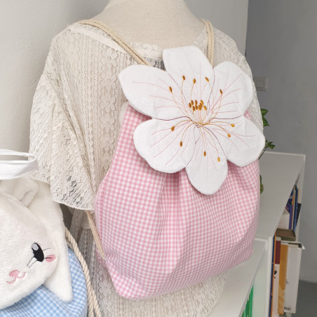 Sac à dos coulissant fleur de cerisier