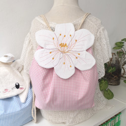 Sac à dos coulissant fleur de cerisier